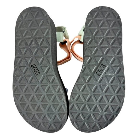 Teva Flatform Universal Multicolor Sherbet Platform Wedge Sandals Women's Size 8 - Picture 7 of 7